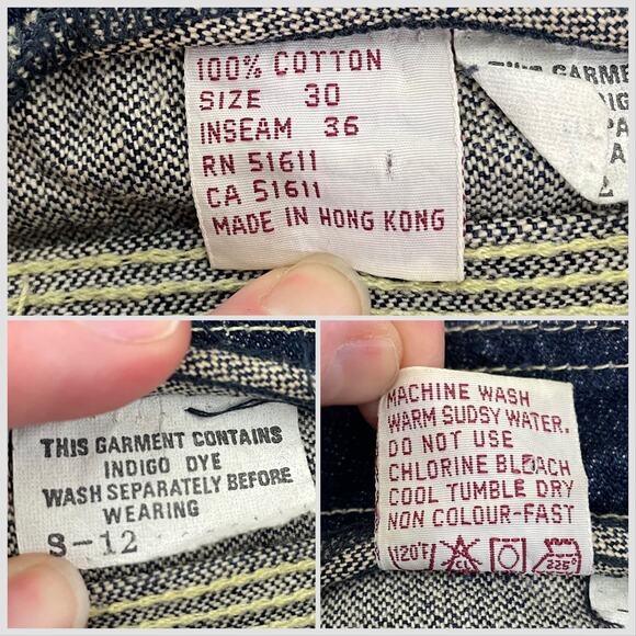 Vintage Sergio Valente Jeans, 1980s Dark Indigo Wash Cotton Denim XS-S - Picture 12 of 12